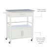 Cameron Kitchen Cart Granite Top