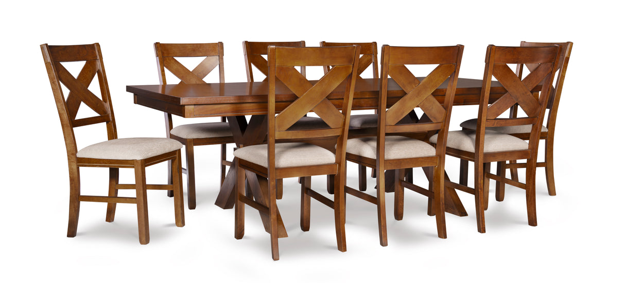 Kraven Dark Hazelnut Dining Set
