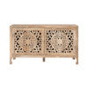 Heidi Natural 2 Door Carved Cabinet
