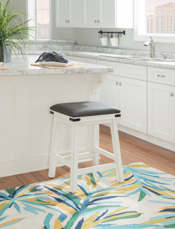 Milligan White Stool
