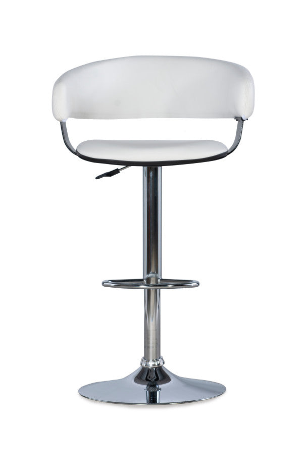 Devan Faux Leather Barrel Bar Stool