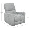 Cadeau Gray Power Recliner