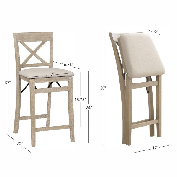 Triena X Back Folding Stool