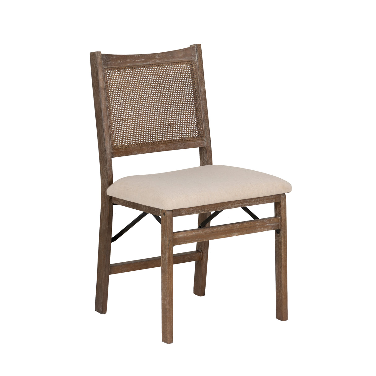 Beaux Cane Back Black Folding Chair