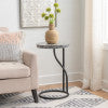Capiz Round Metal Side Table