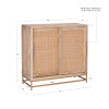 Raphael Cane Cabinet Two Sliding Doors
