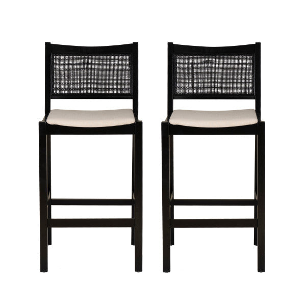 Beaux Cane Stools (Set of 2)