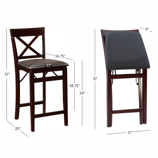 Triena X Back Folding Stool