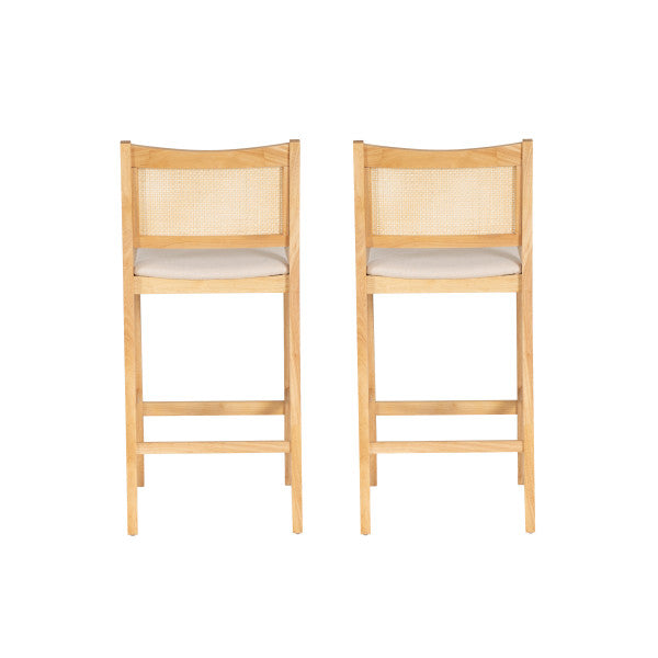Beaux Cane Stools (Set of 2)