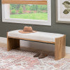 Walden Upholstered Curve Leg Bench