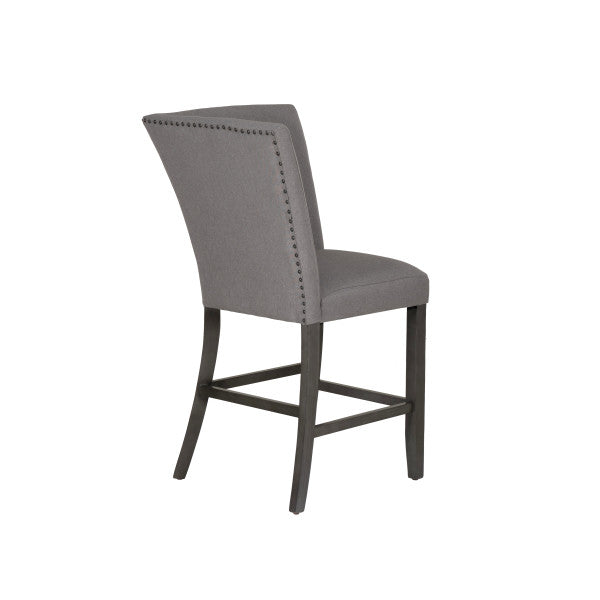 Seneca Gray Upholstered Corner Counter Seat