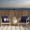 Svana Beige or Navy Side Chair (Set of 2)