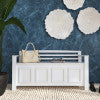 Laredo White Storage Bench