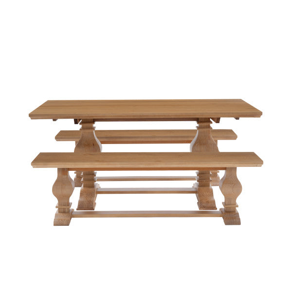 Banks 3 Piece Dining Table 2 Benches