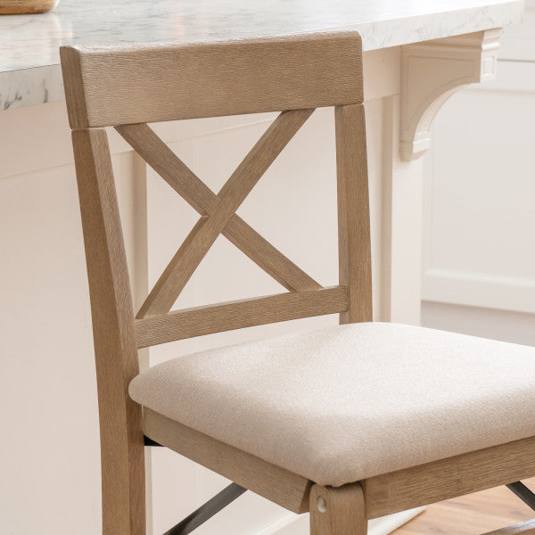 Triena X Back Folding Stool