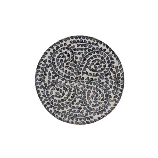 Capiz Black Side Table