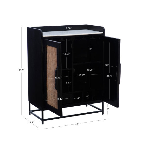 Raphael Cane Bar Cabinet