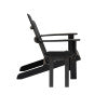 Adirondack Black 1 Chair 1 Table Set
