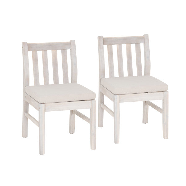 Svana Natural Outdoor Dining Chair (Set of 2)