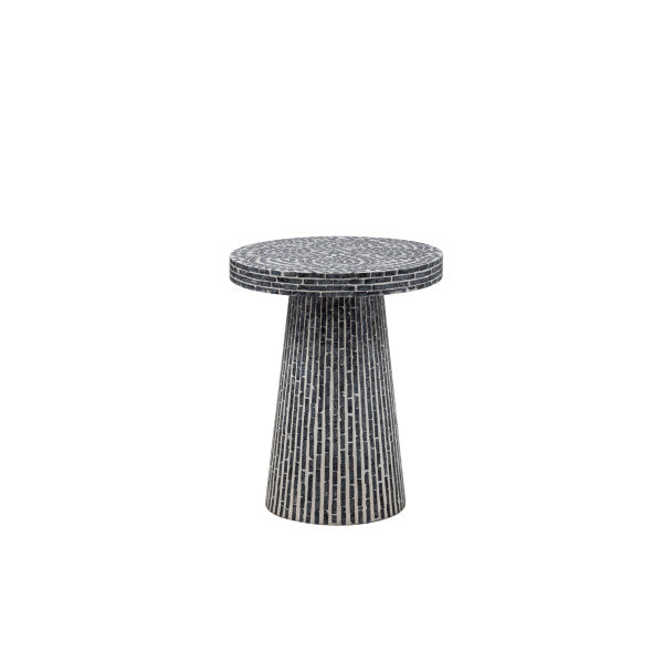 Capiz Black Side Table