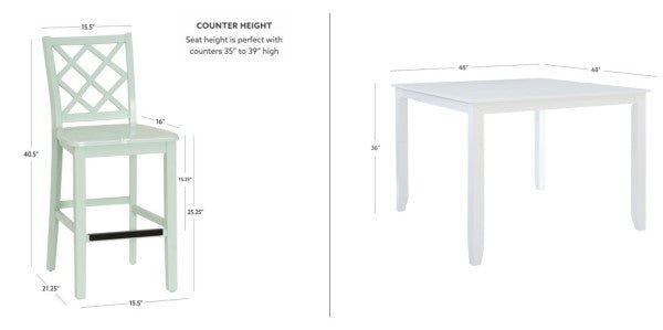 Maui 5PC Counter Set