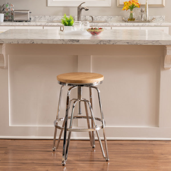 Toby Adjustable Backless Stool