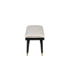 Cierra Black Upholstered Bench