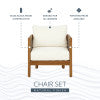 St. Lucia Brown Outdoor Club Chair