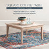 Svana Natural Square Coffee Table