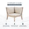 Svana Beige or Navy Corner Chair