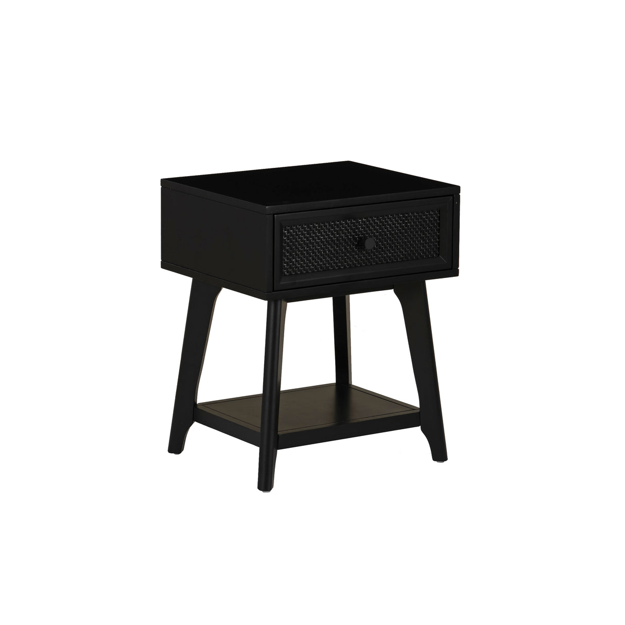 Cassie Cane Side Table Nightstand