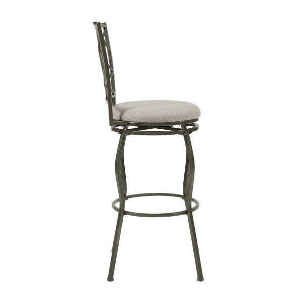 Karla Pewter Adjustable Leg Stools (Set of 3)