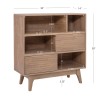 Waves 3 Shelf Bookcase