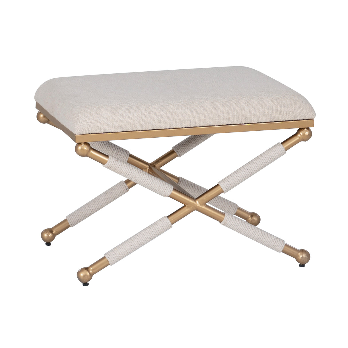 Campaign Gold Rope Stool