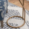 Capiz Round Metal Side Table