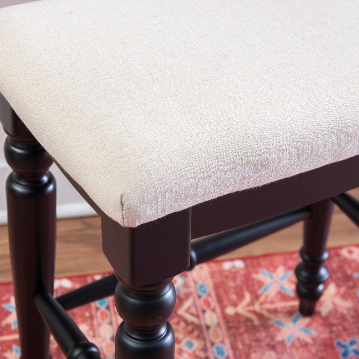 Marino Antique Backless Bar or Counter Stool