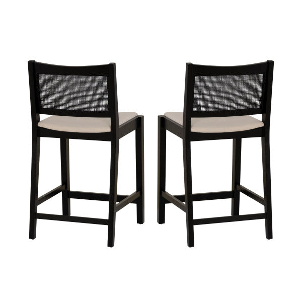 Beaux Cane Stools (Set of 2)
