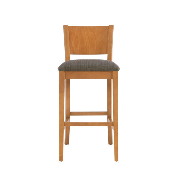 Reese Brown Bar Stools Upholstered Seat (Set of 2)