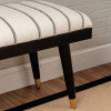 Cierra Black Upholstered Bench