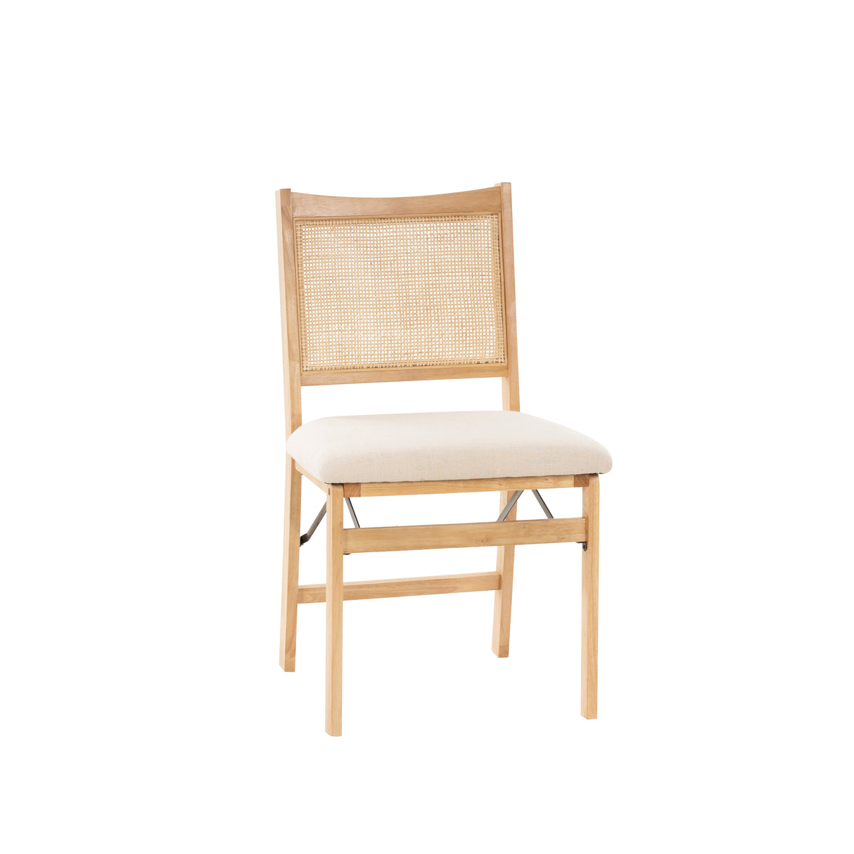 Beaux Cane Back Black Folding Chair