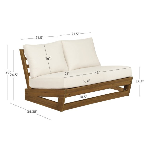 Bluffton Black White or Grey Outdoor Bench