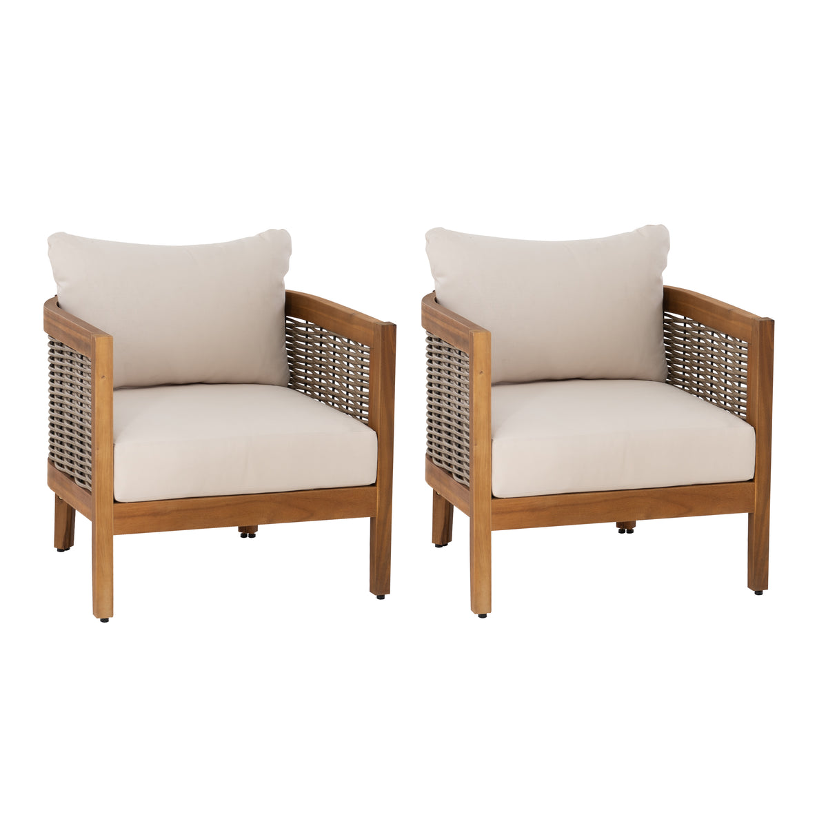 St. Lucia Brown Outdoor Club Chair