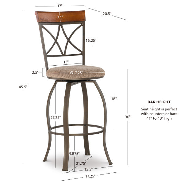 Hamilton Swivel Stool
