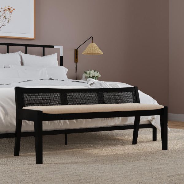 Beaux Cane Back Bench