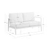 Alora Aluminum Outdoor Loveseat