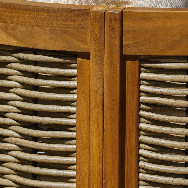 St. Lucia Brown Loveseat and Table Outdoor Set