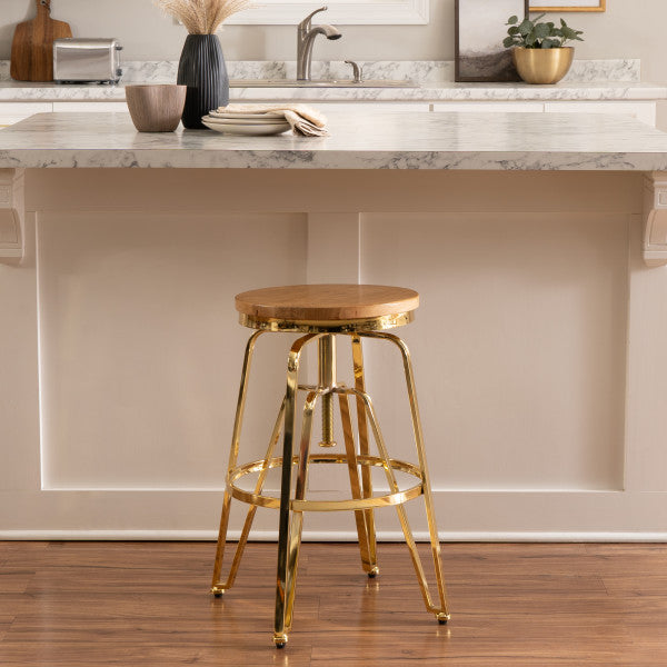 Toby Adjustable Backless Stool