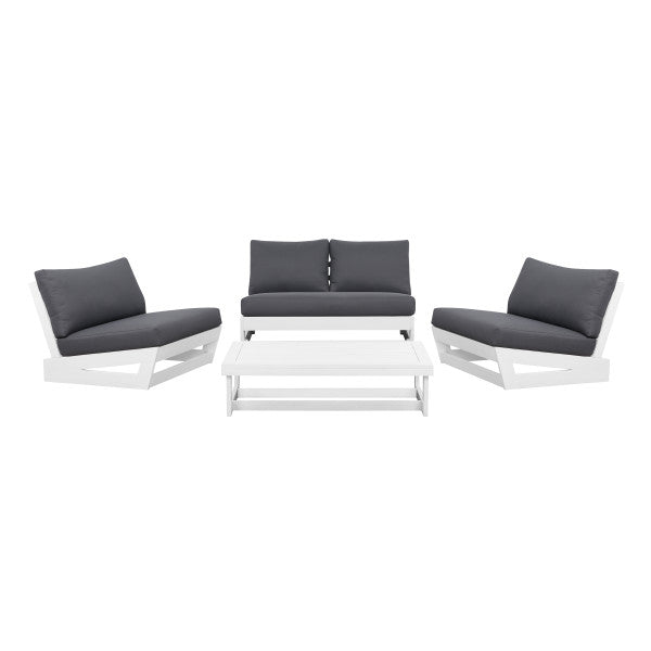 Bluffton Black White or Grey Outdoor 4PC Set
