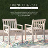 Svana Natural Armed Outdoor Dining Chair (Set of 2)