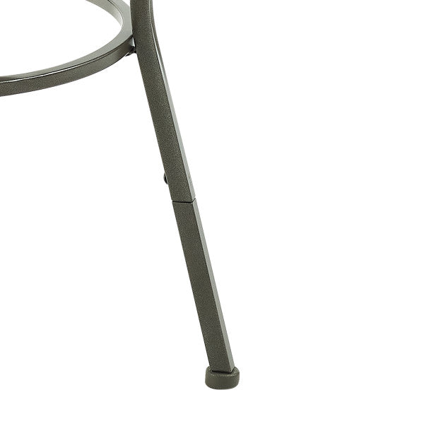Karla Pewter Adjustable Leg Stools (Set of 3)